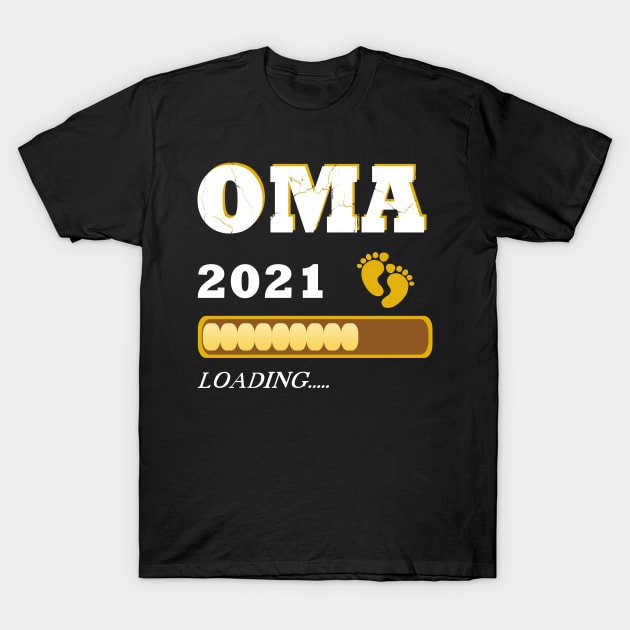 Mom 2021 loading Baby Oma T-Shirt by JG0815Designs